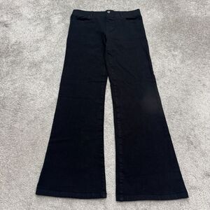 Betabrand Bootcut Dress Yoga Pants Women Medium Black Mid Rise Stretch 32x30 NWT